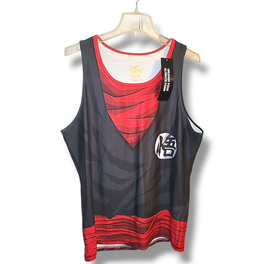 NWT Just Saiyan Skinz Gear Goku Gi Tank Top Mens 3XL Dragon Ball Z Anime Gym Top